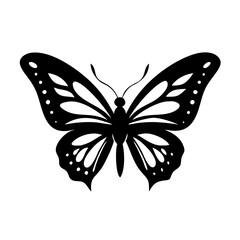 butterfly icon, butterfly silhouette vector illustration-simple silhouette illustration of butterfly, perfect for butterfly logos and icons