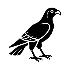 falcon icon, falcon silhouette vector illustration-simple silhouette illustration of falcon, perfect for falcon logos and icons