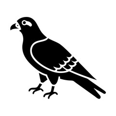 falcon icon, falcon silhouette vector illustration-simple silhouette illustration of falcon, perfect for falcon logos and icons
