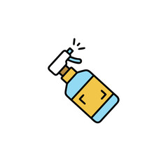 Obraz premium spray bottle on white background