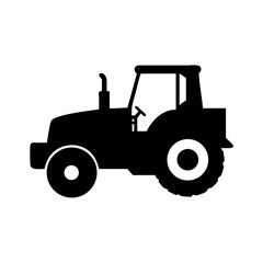 Illustration of farm tractor vehicle agricultural machinery equipment farming harvest field work