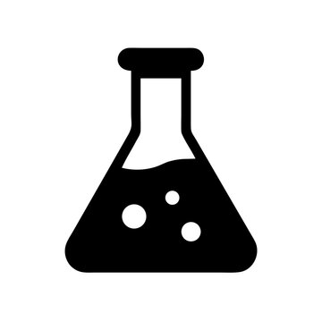 recommend clip art: Science lab flask experiment chemistry beaker laboratory equipment research test tube icon vector