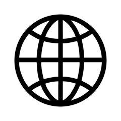 Globe world earth global sphere planet map geography international network internet connection web icon
