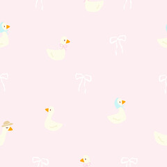 seamless baby pattern cute pink