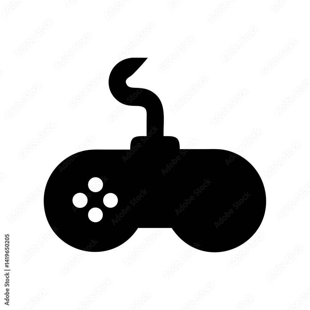 Poster gamepad controller joystick video game console gaming device play station entertainment technology i