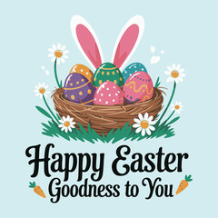 a festive easter themed illustration