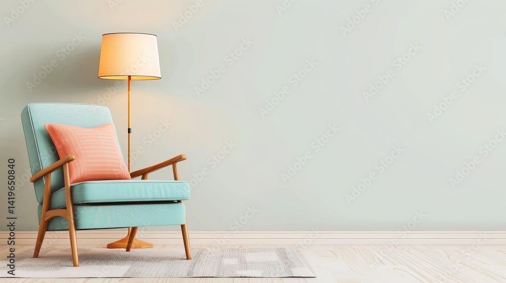 Poster a simple yet elegant chair placed thoughtfully in a room inviting relaxation and contemplation in a 