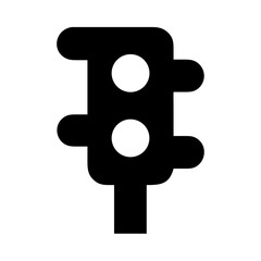 Illustration of a traffic light signal light transportation light traffic control road safety symbol icon