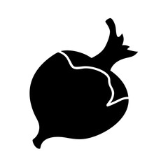 rutabaga icon, rutabaga silhouette vector illustration-simple silhouette illustration of rutabaga, perfect for rutabaga logos and icons