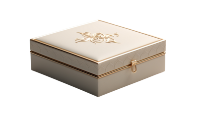  Luxury Jewelry Box with Subtle Branding Logo on Top