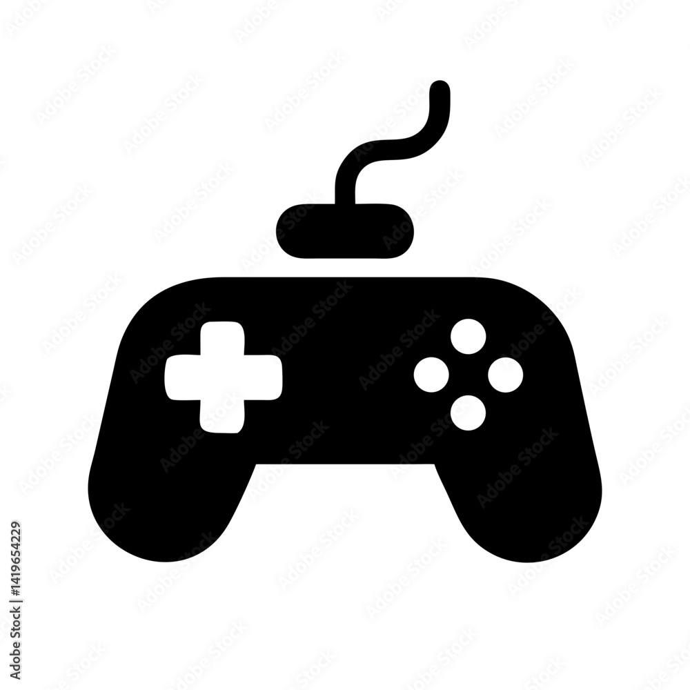 Poster game controller gaming gamepad joystick console play video game entertainment device technology fun 