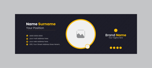 Modern and Professional Email Signature Design.