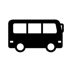 Illustration of a black bus vehicle transport public transportation automobile ride travel design tour