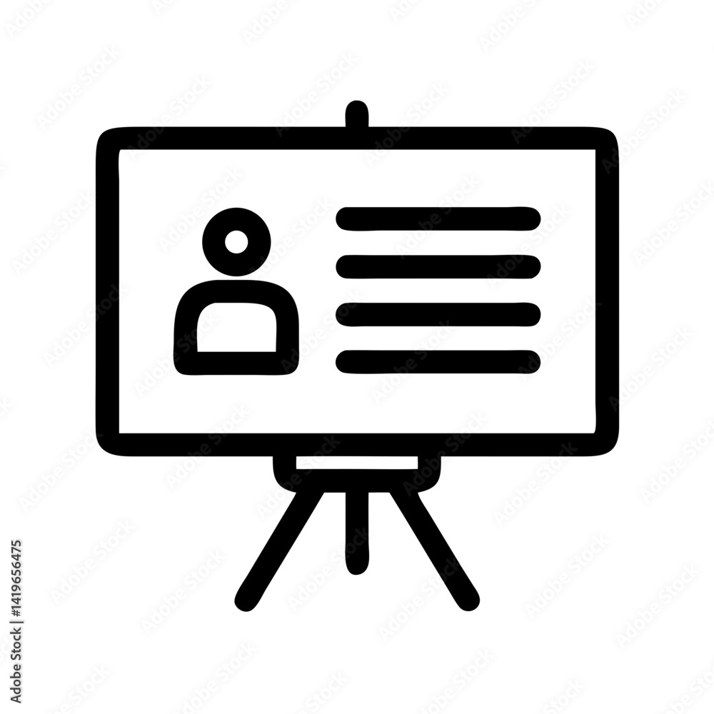 Poster presentation board profile data information report stand display chart infographic business meeting 