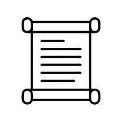 Scroll document paper ancient parchment manuscript roll history message information writing