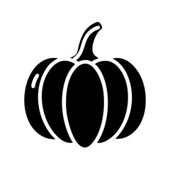pumpkin icon, pumpkin silhouette vector illustration-simple silhouette illustration of pumpkin, perfect for pumpkin logos and icons