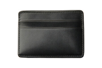 Fototapeta premium Isolated black wallet on