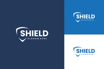 Shield Protection Logo Design Vector