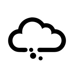 Cloud weather forecast icon vector cloud computing symbol rain cloud icon weather cloud graphic vector