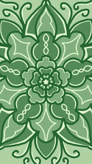 Fototapeta premium abstract background with floral ornament