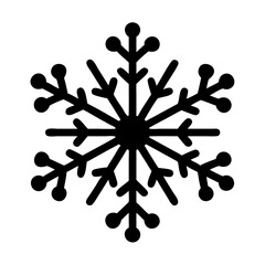 Snowflake vector winter snow christmas frost ice crystal cold design element holiday season weather icon, art