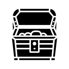 Discover treasure chest filled with gold coins, a pirate's dream, wealth, and hidden riches concept image