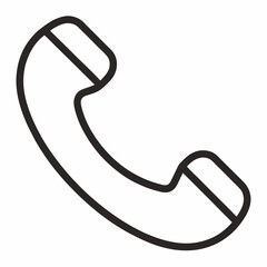 phone icon, Telephone call sign, Contact us, Vector illustration