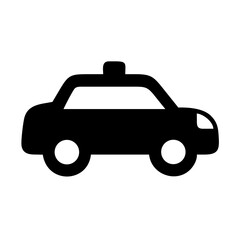 Obraz premium Taxi cab transportation vehicle ride sharing service auto car automobile transport icon vector graphic