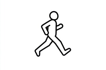 Running Icon, Simple Illustration