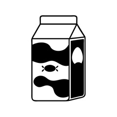 milk carton icon, milk carton silhouette vector illustration-simple silhouette illustration of milk carton, perfect for milk carton logos and icons