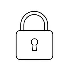  Padlock Icon – Black and White Lock Symbol for Privacy and Security
