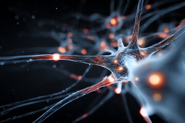 Close-up of a neural network in action.