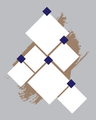 6 photo collage template. vector illustration, new collections