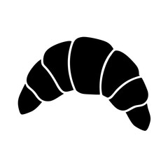 croissant icon, croissant silhouette vector illustration-simple silhouette illustration of croissant, perfect for croissant logos and icons
