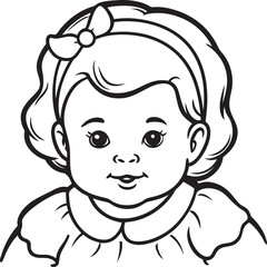 little girl in a white dress