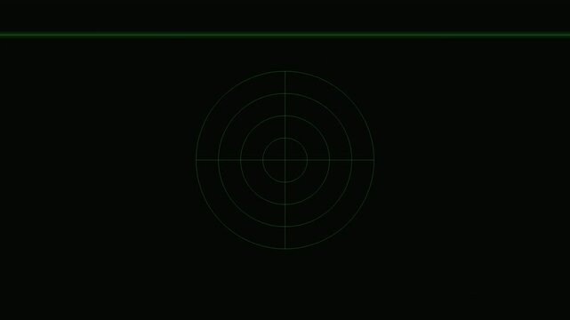Futuristic scanning system with HUD interface analyzing and targeting elements in environment. Digital overlay displays real-time data through geometric grid patterns and targeting reticles.