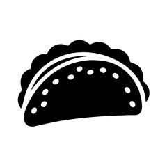 tacos icon, tacos silhouette vector illustration-simple silhouette illustration of tacos, perfect for tacos logos and icons