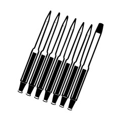 pen refills icon, pen refills silhouette vector illustration-simple silhouette illustration of pen refills, perfect for pen refills logos and icons