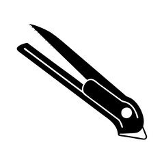 paper cutter icon, paper cutter silhouette vector illustration-simple silhouette illustration of paper cutter, perfect for paper cutter logos and icons