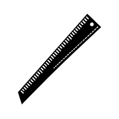ruler icon, ruler silhouette vector illustration-simple silhouette illustration of ruler, perfect for ruler logos and icons