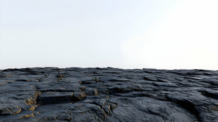 Dark Lava Field Landscape