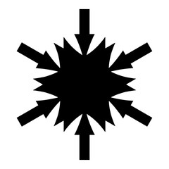Geometric Form Presented As A Black Outline