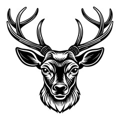 Fototapeta premium Download Deer Head Vector Art Illustration Eps File For Design.