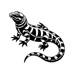 Download Gold Tegu Vector Silhouette Illustration Eps File For Design.