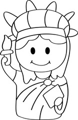 Statue of Liberty Icon Doodle Outline