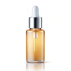 Fototapeta premium Glow serum bottle on white background