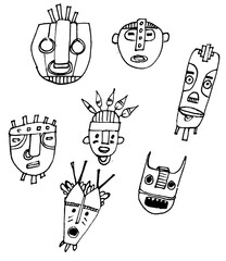 Aztec masks