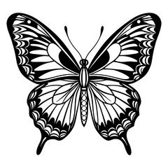 Download Butterfly Are Flying Silhouette Vector Art Illustration White Background  Svg File For Design.