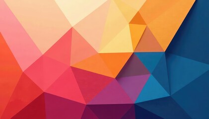 Abstract geometric shapes in muted tones forming a cohesive design , print, modern