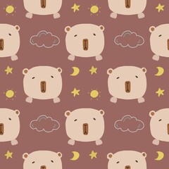 Obraz premium seamless pattern with animals